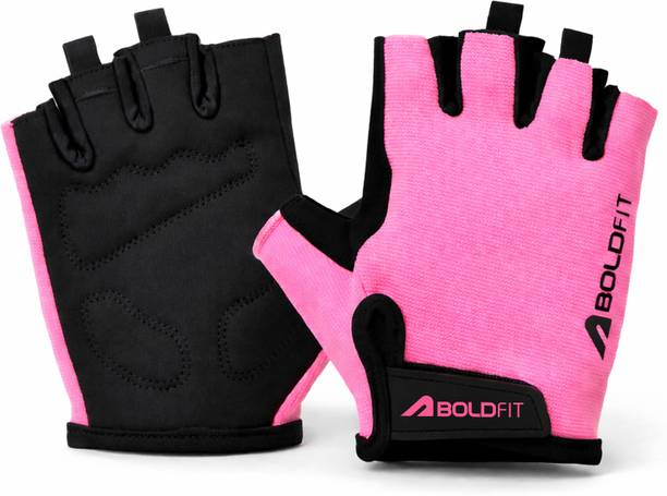 BOLDFIT Aero Grip Suede Leather Hand Gym Gloves for women Gym & Fitness Gloves