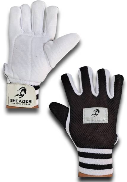 SPORTAXIS Cotton Cricket Inner Gloves - Breathable, Sweat-Absorbing For Batting & Wicket Keeping