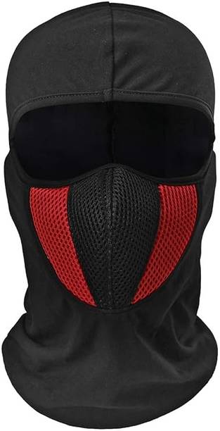 zaysoo Helmet Face Mask Full Cover Bike Riding Cotton Anti-Dust Protection Riding Gloves