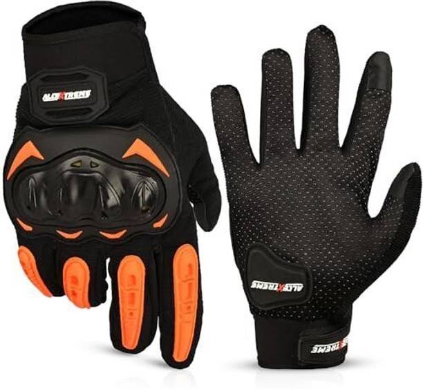 ऑलएक्सट्रीम Full Finger Motorcycle Riding Gloves with Hard Knuckle for motorbike राइडिंग के दस्ताने
