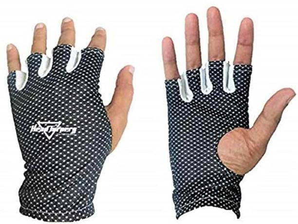 HeadTurners Limited Edition Finger Cut Fielding, Catching, Batting Inners Half Gloves Wicket Keeping Gloves