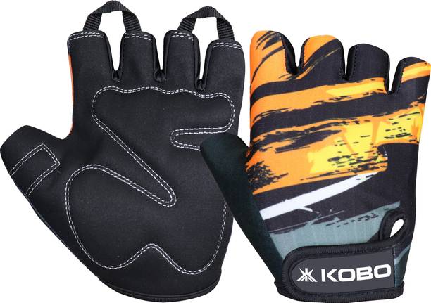 KOBO WTG-66 Weight Lifting Gym Glove Hand Protector for Fitness Training Gym & Fitness Gloves