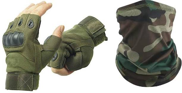hustler Fitness Riding Gloves With Bandan Gym & Fitness Gloves