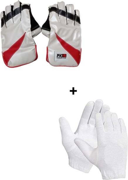 BBBJK Premium Wicket Keeping Gloves Combo with Inner Gl...