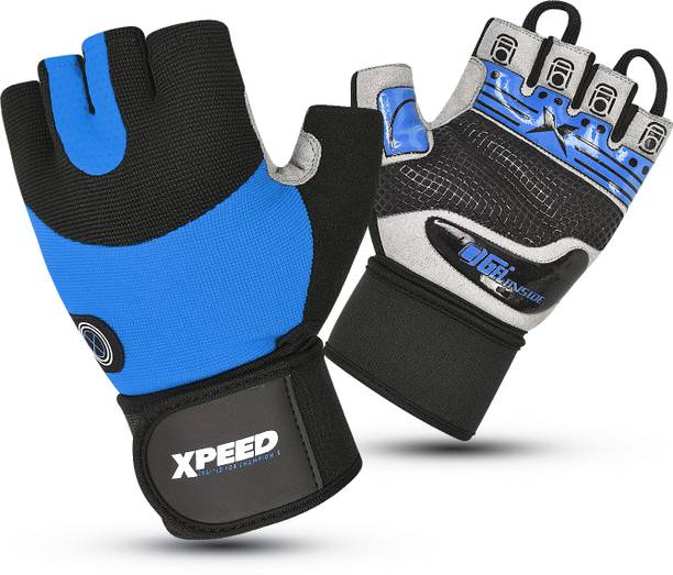 XpeeD Weight Lifting Gloves, Pro-Elite Gloves for Workout & Cycling Gloves Blue Gym & Fitness Gloves