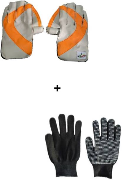 BBK Men s Cricket Wicket Keeping Gloves Combo with Inne...
