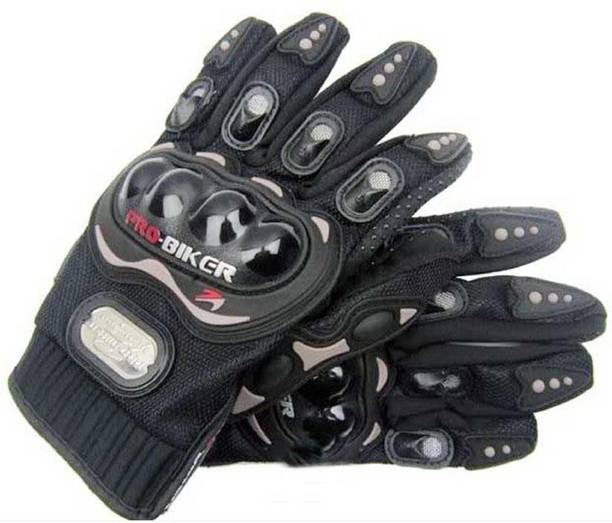 प्रो बाइकर Bike Racing Motorcycle Riding Gloves Black Color राइडिंग के दस्ताने