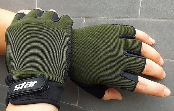 ADONYX Cycling Fingerless Gloves Breathable Half Finger Non-Slip Shock-Absorbing Riding Gloves