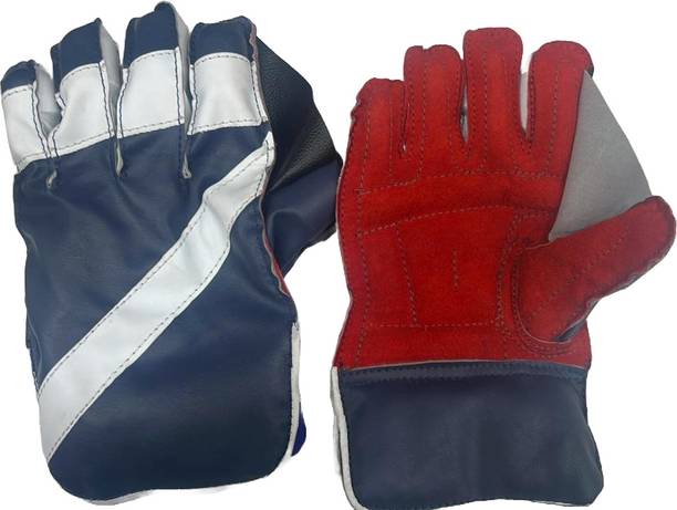 HACKERX Wicket Keeping Gloves, Premium Leather Palm for...