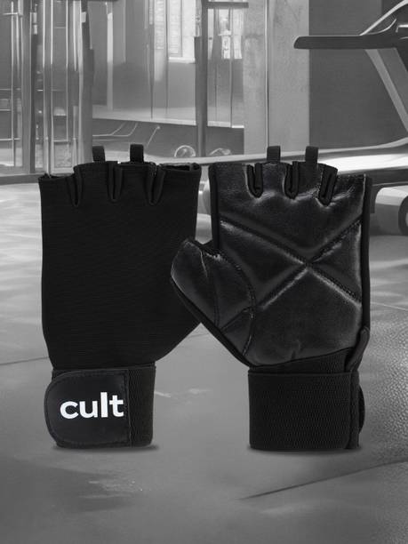 Cult Gym Gloves Medium All Black Gym & Fitness Gloves