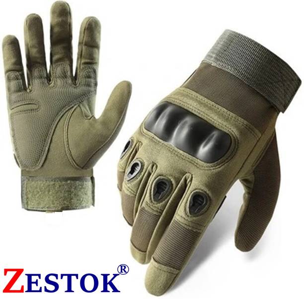 Zestok Hand Gloves for Biking, Riding, Cycling, Full Finger Anti-Slip Driving Gloves Gym & Fitness Gloves