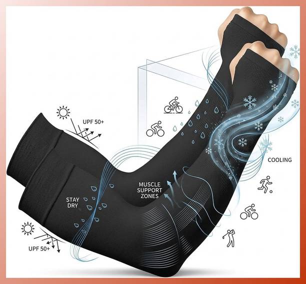 GHALIB Cotton Arm Sleeve For Men & Women