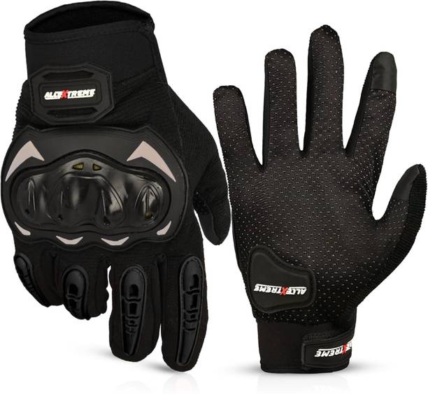 ऑलएक्सट्रीम Probiker Full Finger Riding Gloves with Hard Knuckle Shells for Motorbike राइडिंग के दस्ताने
