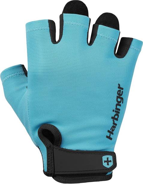 Harbinger Power 2.0 Gloves, Unisex, Aqua, Medium Gym & Fitness Gloves