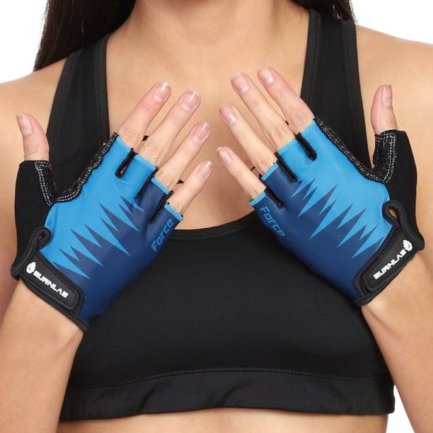 BURNLAB Force Gym Gloves (Blue Small) Gym & Fitness Gloves