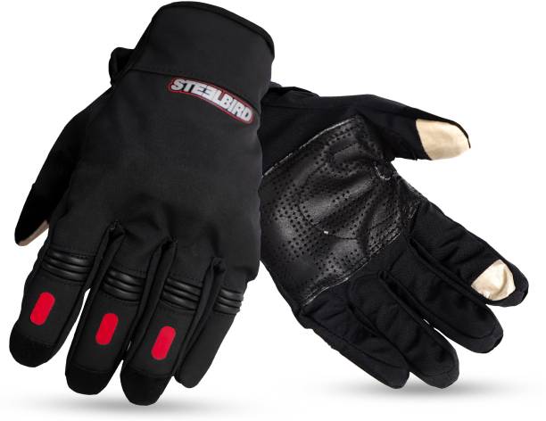 Steelbird Brutal Full Finger Bike Riding Gloves with Touch Screen Sensitivity Riding Gloves