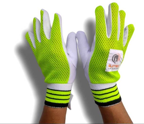 Glitter Wicket Keeping Inner Gloves Mesh Full Padded with Elastic Cotton Wicket Keeping Gloves