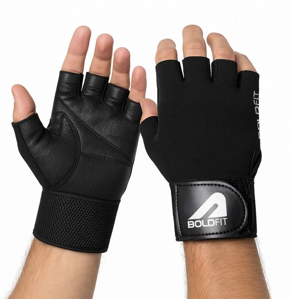 BOLDFIT Gym Gloves for Men with Wrist Support for Women Gym & Fitness Gloves
