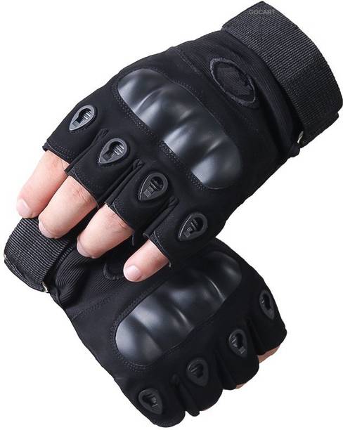 GOCART Tactical Airsoft Paintball Gloves Men Half Finger Hard Knuckle Gloves Gym & Fitness Gloves