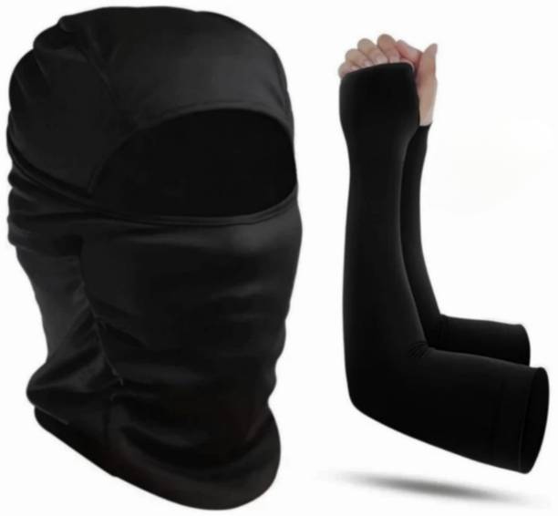 ऑटोसाइट Ultimate Sports Combo: High-Performance Arm Sleeves & Balaclava Pack- राइडिंग के दस्ताने