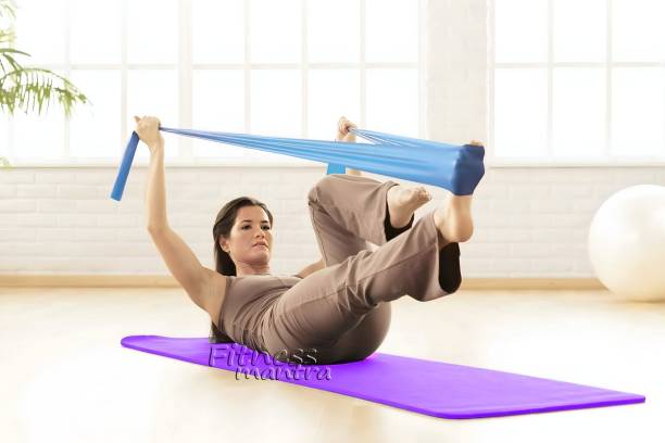 Fitness Mantra Premium 100% EVA Eco Friendly Non Slip Yoga Mat With Strap Purple 6 mm Yoga Mat