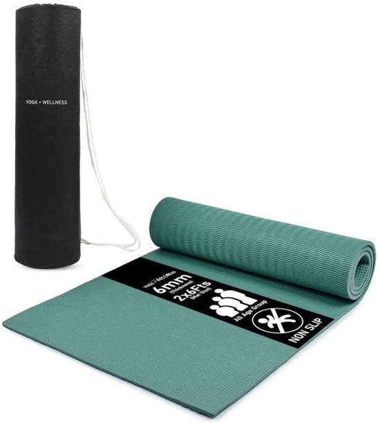 mergemee Olive-Green-Mats-6mm 6 mm Yoga Mat