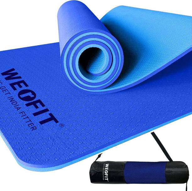 WErFIT TPE Yoga Mat (2x6 FT) with Bag for Exercise & Gym Workout, Men & Women 10mm 10 mm Yoga Mat