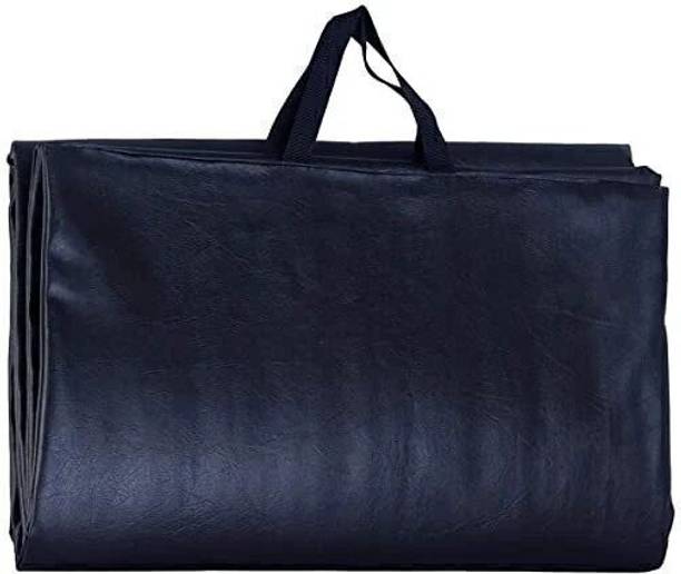 squarefit PU Leather Extra Thick Yoga Mat and Exercise Mat with Carrying Strap Black 10 mm Exercise & Gym Mat