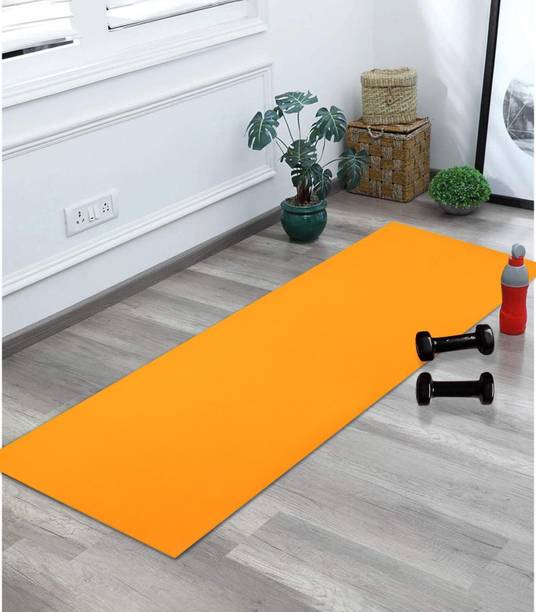 laxmi traders Yoga Mat Anti Slip, EVA For Women, Men Gym & Workout - 4MM Thick, Orange_new Orange 4 mm Yoga Mat
