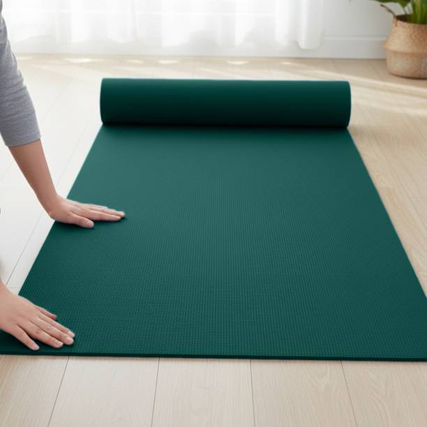 VIFITKIT 4mm Anti-Skid Yoga Mat with Carry Bag for Home Gym & Outdoor Workout Green 4 mm Yoga Mat