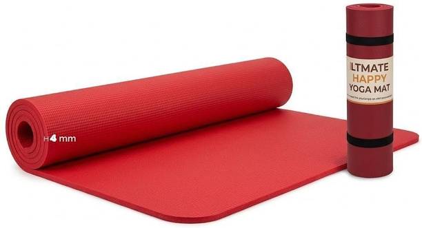 laxmi traders EVA Anti Slip Home Gym Exercise Fitness for Men Women red 6mm Yoga Mat 4 mm_new Red 4 mm Yoga Mat