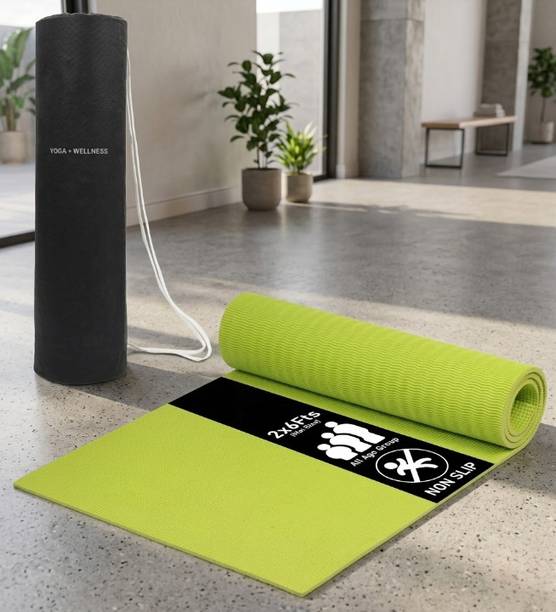 Green Glow Mat Purple 6mm 6 mm Yoga Mat