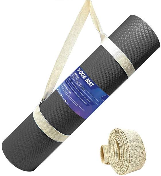 स्ट्रॉस Anti Skid EVA Yoga Mat with Carry Strap 4 mm योगा मैट