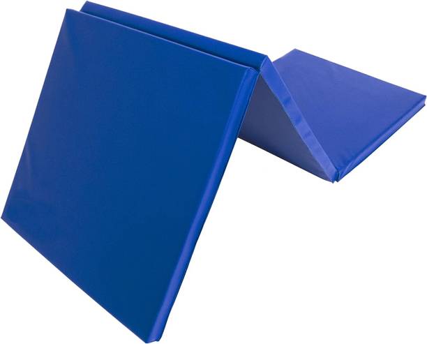 IRIS Tri-Fold Tumbling Mat 6’x2’ with Carrying Handles (blue) Blue 25 mm Gymnastic Mat