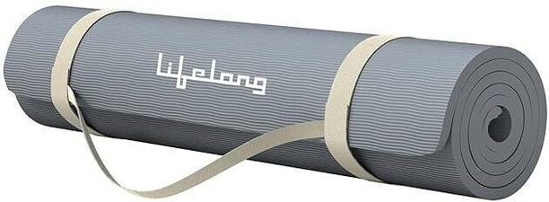 Lifelong EVA Material Anti-Slip Grey 4 mm Yoga Mat