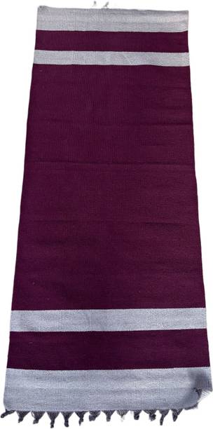 NANDAVAN CottonYogaMat_Purple 50 mm Yoga Mat