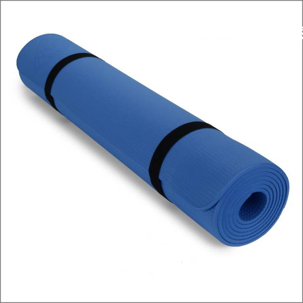 TDM FITNESS 4mm Premium EVA, Anti Skid, Home & Gym workout for Blue 6 mm Yoga Mat 6 mm Blue 6 MM mm Yoga Mat