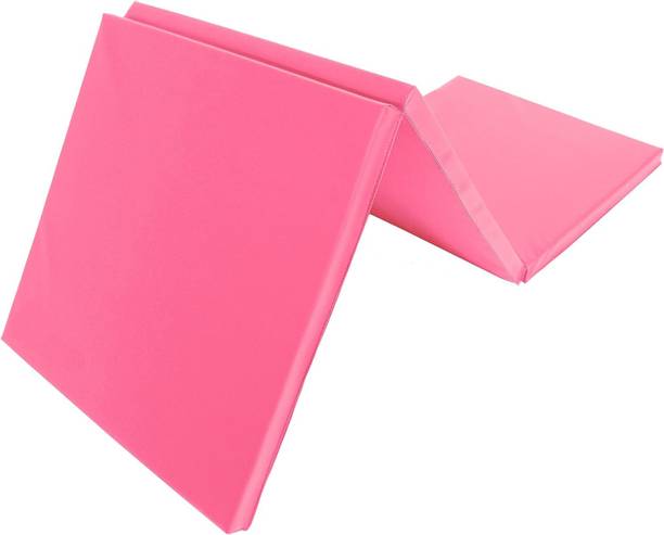 IRIS Tri-Fold Tumbling Mat 6’x2’ with Carrying Handles (pink) Pink 25 mm Gymnastic Mat