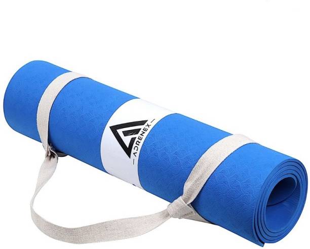 Adrenex by Flipkart Yoga mat ( 6mm Blue ) Blue 6 mm Yoga Mat
