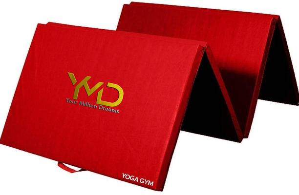 YMD Gym/ Gymnastics/ Traveling/Tumbling High Destiny Foam Foldable Red 12 mm Yoga Mat