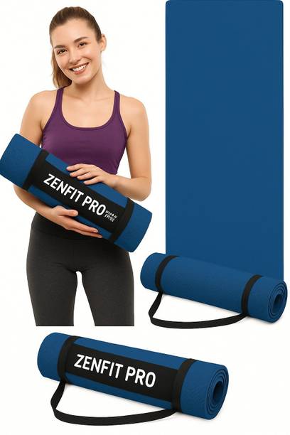 Zenfit Pro 100%EVA Eco Friendly Mat, Exercise & Gym Mat With Yoga Strap 6 mm Yoga Mat