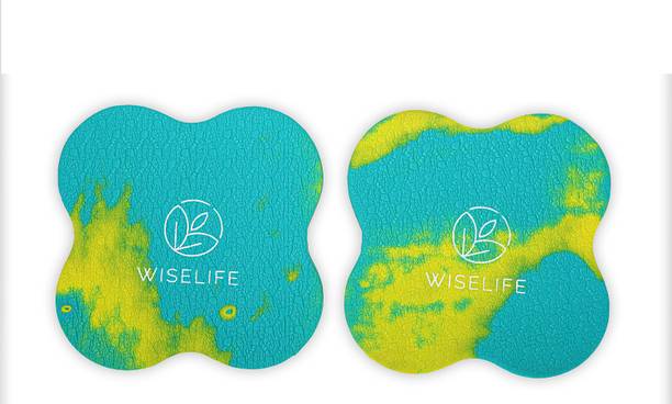 Wiselife Knee & Elbow Cushion Pad - Aqua Yellow (Pair) 20 mm Yoga Mat
