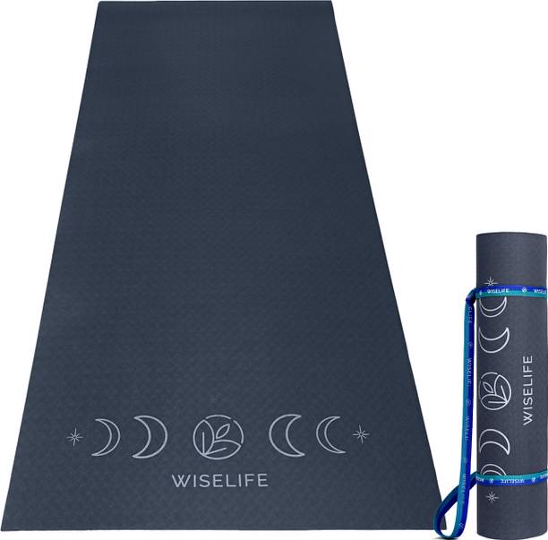 Wiselife Grande XL Yoga Mat for Gym Workout and Exercise for Men & Women with Strap 6 mm Yoga Mat