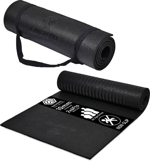 Quick Shel 6MM YOGA MAT 100% EVA ECO FRIENDLY Premium Quality Black 6MM mm Yoga Mat Black 6 mm Yoga Mat