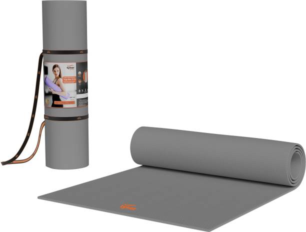 Tynor Yoga Mat Eva, Grey, 4MM, 1 Unit Grey 4 mm Yoga Mat