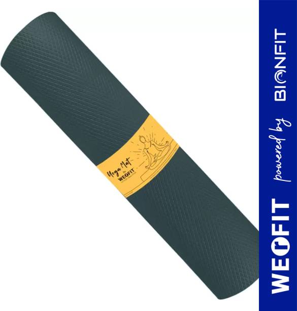 WErFIT 4mm Soft Premium EVA Yoga Mat, Anti Skid, Home Exercise & Gym workout, for Men Green 4 mm Yoga Mat