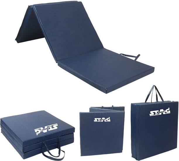 Stag iconic High Density Foam Foldable Tumbling / Fitness Mat Blue mm - 40 MM mm Exercise & Gym Mat