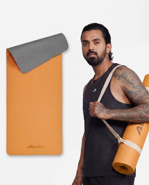 BOLDFIT FK-BYM06 Super Foam YogaMat with Strap – 6mm Anti-Slip Exercise Mat for 