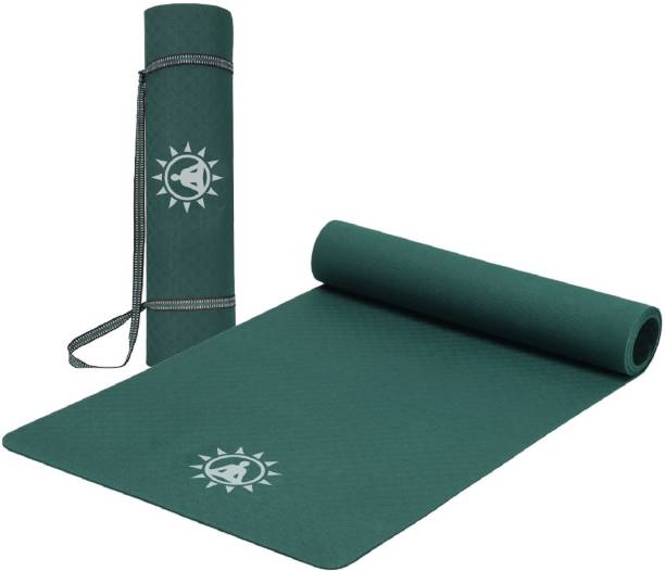 KnightX Premium Yoga Mat For Men Women, EVA 4MM Green Eco Friendly, Exercise & Gym Orange 4 mm Yoga Mat
