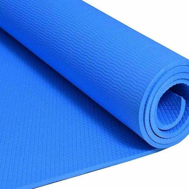 JUSTIFIT EVA plus TPE Anti slip Eco Friendly Grey 6 mm All Purpose Fitness Exercise Mat Blue 6 mm Yoga Mat